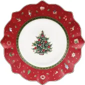 Villeroy & Boch Toy's Delight bord Ø24,4 cm Wit-rood