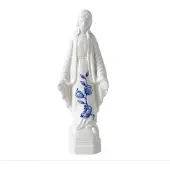 Heinen Delfts Blauw Decoratiebeeld Madonna - Keramiek - 21 cm