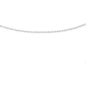 The Jewelry Collection Ketting Anker Plat 0,8 mm 45 cm - Goud