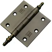 Dulimex DX Vaaskopscharnier 76x76 mm met losse pen staal verbronsd