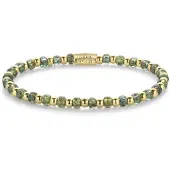 Rebel & Rose Mix Glass Rocks Secret Garden Gold RR-40145-G-S Armband 16,5cm