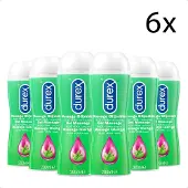 Durex Massage Olie en Glijmiddel 2-in-1 - Aloë Vera - 200ml x6