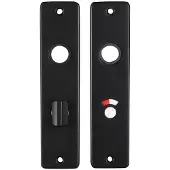 Starx WC-Schild - Deurschild met WC Slot (WC57/5) - Aluminium †“ Zwart