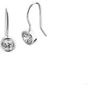 Trendjuwelier huiscollectie TFT Oorhangers Franse Haak Zirkonia Zilver Gerhodineerd Glanzend