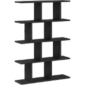 vidaXL - Wandschap - kubus - 12 - vakken - bewerkt - hout - zwart