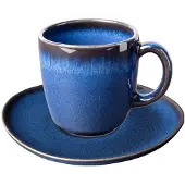 Villeroy & Boch Kaffeetasse mit Untertasse Lave 190 ml