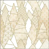 Ambiente - Lunch servetten - Luxury Trees White