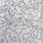 Ambiente - Lunch servetten - Elegance Damask White/Silver