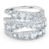 Swarovski Ring zilver / transparant