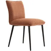 Light & Living Light&living Eetkamerstoel 58x48x85 cm VADENI terra+zwart