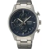 Seiko Chrono - heren horloge - Grijs met band