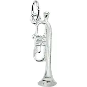 Trendjuwelier huiscollectie Hanger Zilver Trompet