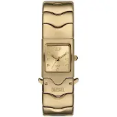 Diesel - heren horloge - goudkleurig met band
