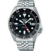 Seiko Analoog horloge zwart / zilver