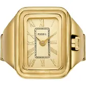 Fossil Ring goud / zwart