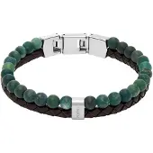 Fossil JF04854040 Heren Armband 21.5cm - Zilverkleurig