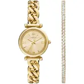 Fossil Analoog horloge 'CARLIE' goud / transparant