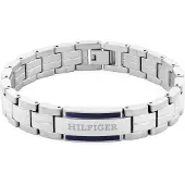 Tommy Hilfiger Armband 'PARKER' navy / zilver