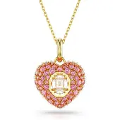 Swarovski Ketting goud / pink