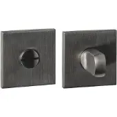 Intersteel WC-sluiting vierkant verdekt 53x53x6mm - met stift 6-8mm - PVD antraciet