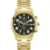 GUESS Analoog horloge 'ATTICUS' goud