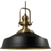 Bamyum Plafondlampen Metaal E27 Hanglamp Armatuur Lichtkap Industriële Retro Lampenkap - Zwart