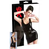 Late X Latex Mini Jurk - Zwart