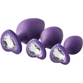 Dream Toys Flirts anale trainingskit - anale plugset (3 stuks) (paars)