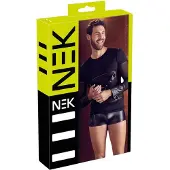 NEK - Kruisband Lange Mouwen Mannen Top (Zwart) - M