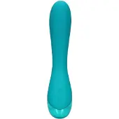 Loveline Smooth Silicone G-Spot Vibrator - Teal Blue
