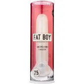 Perfect Fit - Fat Boy Micro Ribbed - penismantel (19 cm, wit)