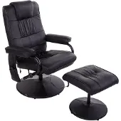 HOMdotCOM Massagestoel incl. krukje tv-stoel relaxstoel kunstleer