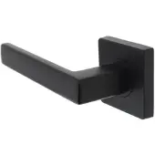 Intersteel Gatdeel links deurkruk Hera op vierkant rozet - mat zwart
