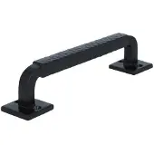 ODShop Greep geribbeld 184 mm ijzer zwart
