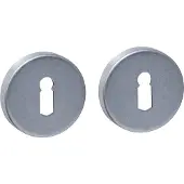 Intersteel Set van 2 sleutelrozetten Tira rond RVS getrommeld