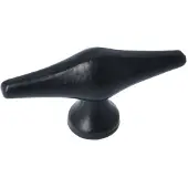ODShop Knop Ruit IJzer zwart 79 mm