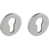 Intersteel Set Van 2 Cilinderrozetten Tira Rond Aluminium
