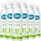 Odorex Natural Fresh Anti-Transpirant Deodorant Spray - 6x 150ml - Voordeelverpakking