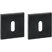 Intersteel Q Sleutelrozetten verdekt 53x53x6mm pvd zwart
