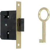 AMIG Meubelslot 20 mm inclusief sleutel mat messing