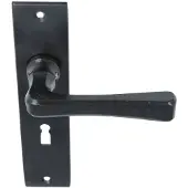 ODShop Deurklink Mitchell ijzer zwart op Kortschild SL56