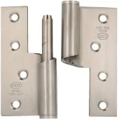 AMIG Oploopscharnier 100x88 mm links mat rvs