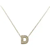 Christian Gouden ketting met d zirkonia hanger