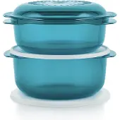 Tupperware microplus rond 3 liter en 1.75 liter