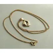 Christian 14 karaat gouden collier met hanger