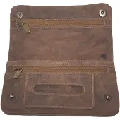 Oi Hunter bruine lederen shagzak / originele shagetui / ouderwetse tabaksbuidel / leren tabakzak / etui voor shagbuil / bruin leer / 336H