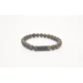 Josh -9313-Armband-Mat bruin-Heren-21,5cm