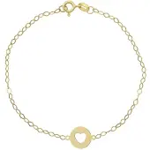 SKY Dames Armband Heart 14K Goud