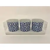 J-Line set van 3 theelichthouders dia 7cm