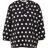 s.Oliver Blouse zwart / wit